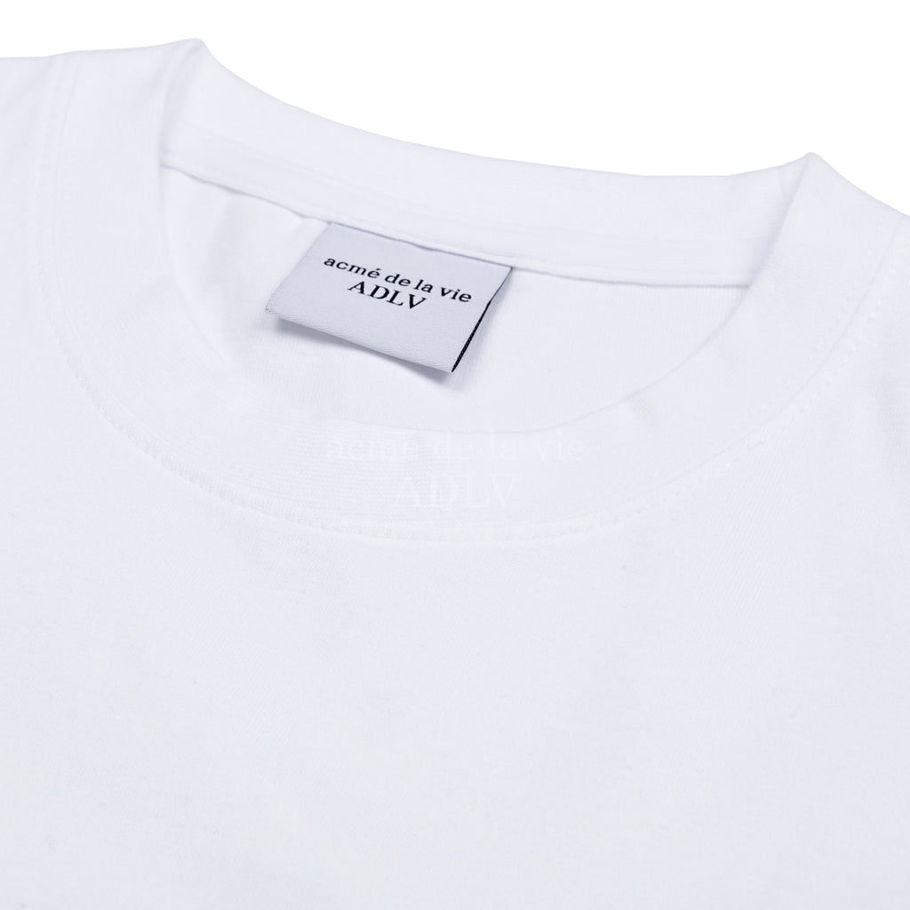 アクメドラビ(acme' de la vie) 3D CHROME LOGO SHORT SLEEVE T-SHIRT WHITE