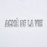 アクメドラビ(acme' de la vie) 3D CHROME LOGO SHORT SLEEVE T-SHIRT WHITE