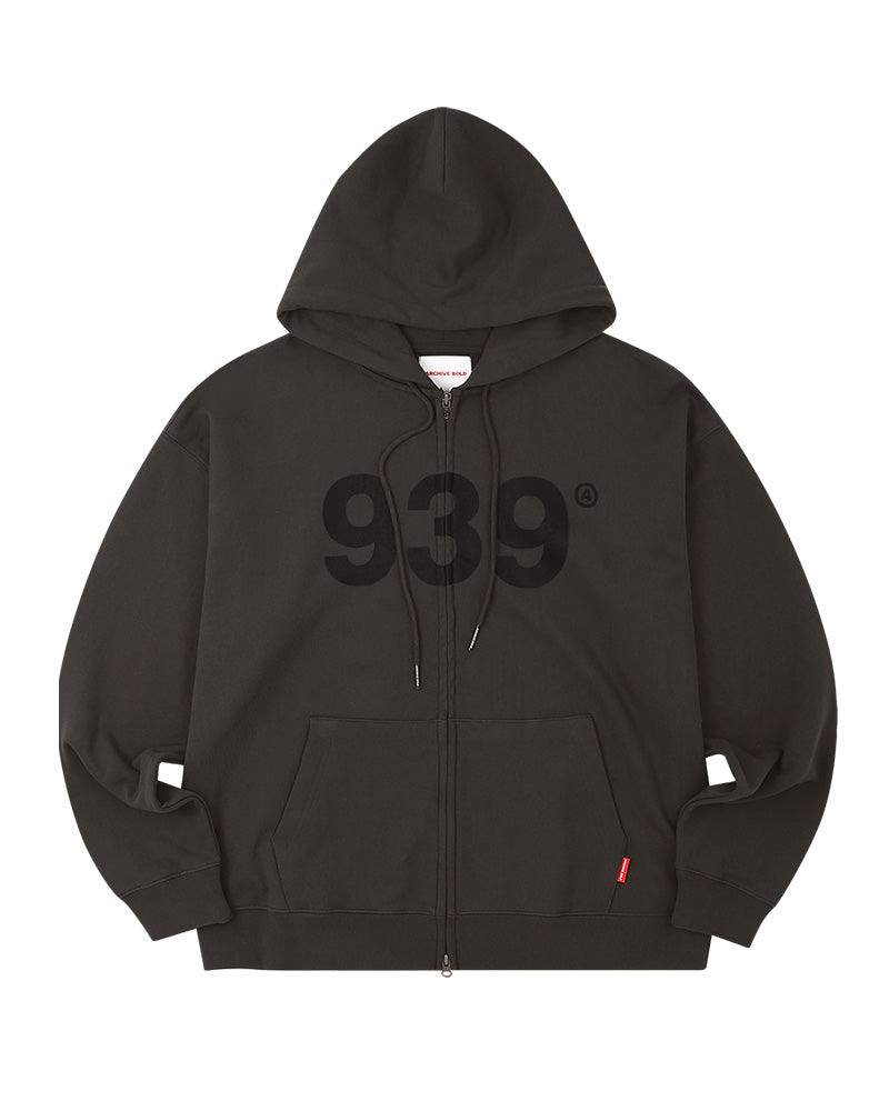 ARCHIVE BOLD (アーカイブボールド) 939 LOGO HOOD ZIP-UP (DARK GRAY)