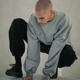 EZKATON (エズカートン) Satin Logo Sweatshirt Gray JJMT6612
