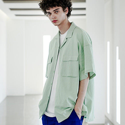 EZKATON (エズカートン) EZ Miracle Short Sleeve Shirt Mint STSS6590