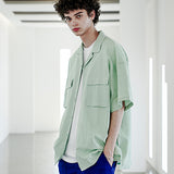 EZKATON (エズカートン) EZ Miracle Short Sleeve Shirt Mint STSS6590