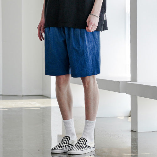 EZKATON (エズカートン) Miracle Short Pants Navy STSP6591