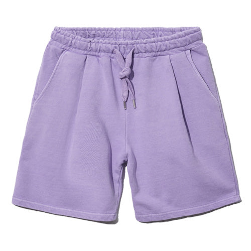 EZKATON (エズカートン) Fleet Pigment Washing Training Short Pants Lavender YMSP6602