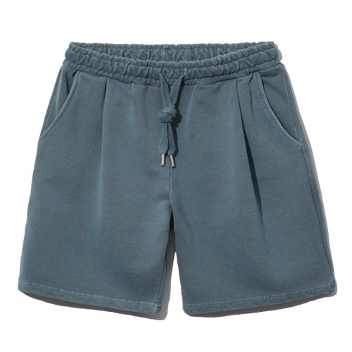 EZKATON (エズカートン) Fleet Pigment Washing Training Short Pants Blue Shee Green Deep YMSP6602