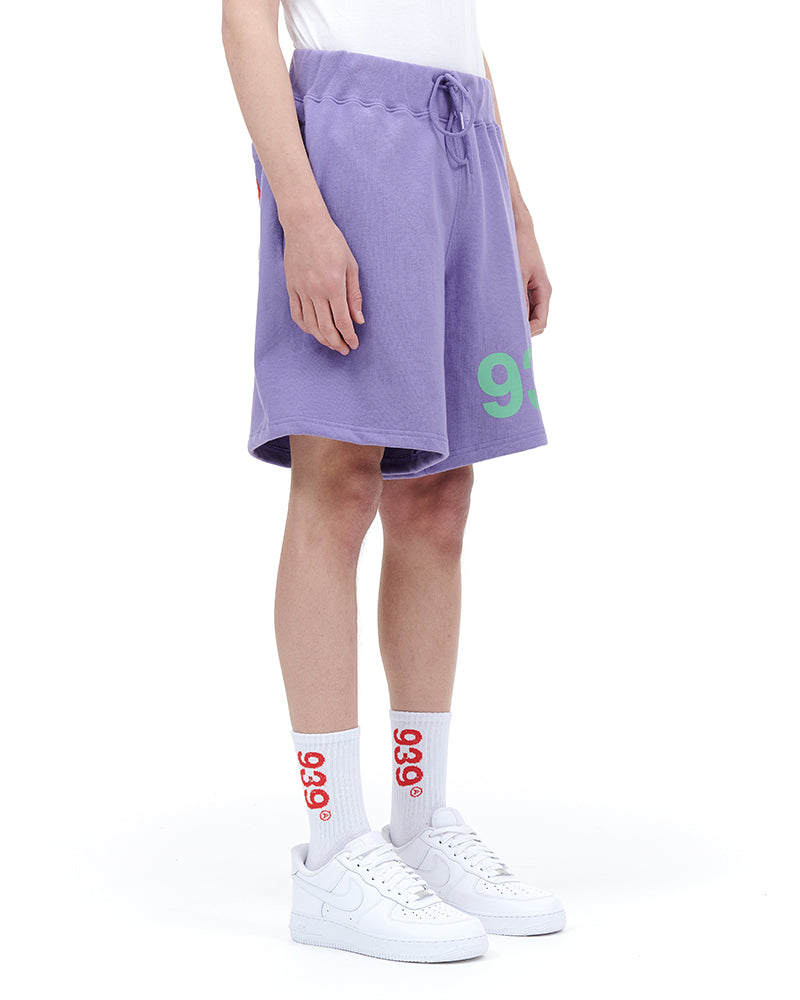 ARCHIVE BOLD (アーカイブボールド) 939 LOGO SWEAT SHORTS (LAVENDER)