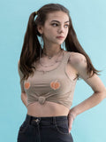 BABLETWO  (ビーエーブルトゥー)     Double Peach Top (BEIGE)
