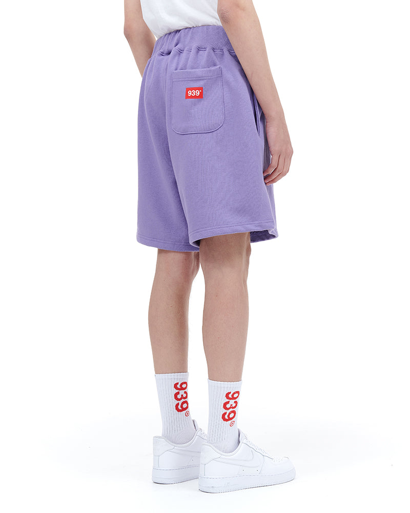 ARCHIVE BOLD (アーカイブボールド) 939 LOGO SWEAT SHORTS (LAVENDER)