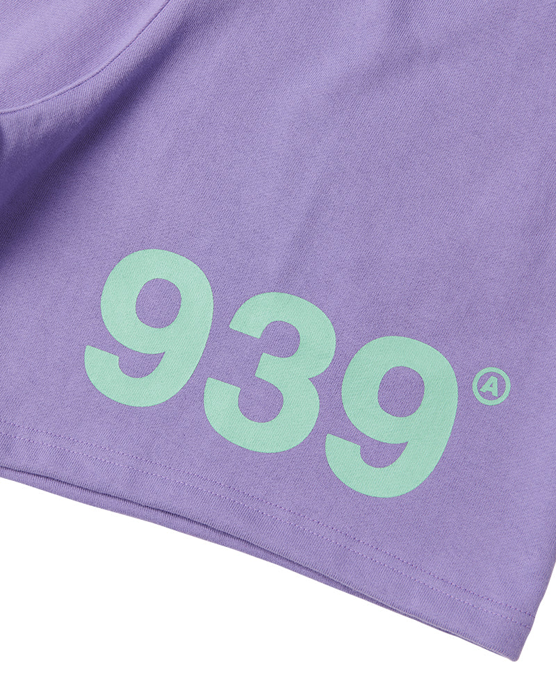 ARCHIVE BOLD (アーカイブボールド) 939 LOGO SWEAT SHORTS (LAVENDER)