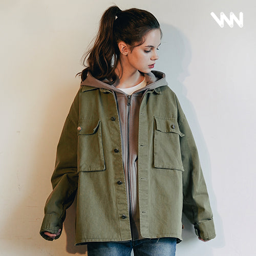 ダブルユーブイプロジェクト(WV PROJECT)EVELYN SHIRT JACKET KHAKI MJLS7308