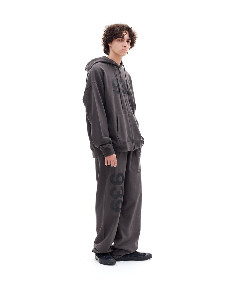 ARCHIVE BOLD (アーカイブボールド) 939 LOGO HOOD ZIP-UP (DARK GRAY)