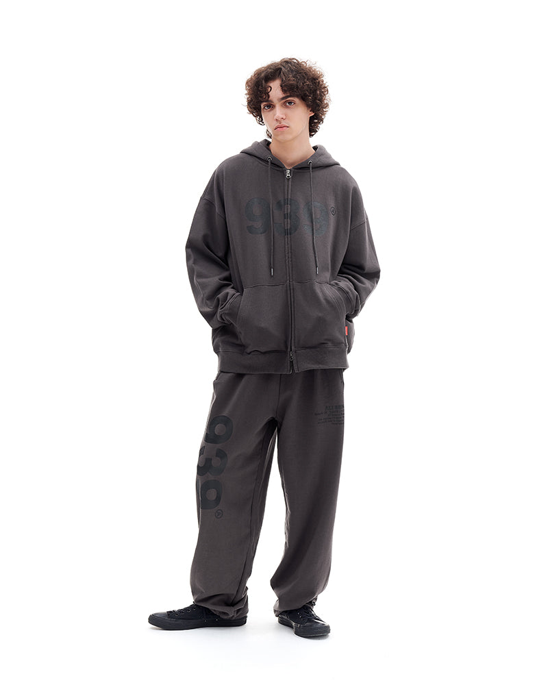 ARCHIVE BOLD (アーカイブボールド) 939 LOGO HOOD ZIP-UP (DARK GRAY)