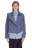 レイブレス(LABELESS) LIGHT BLUE PUREZA TRENCH JACKET