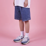 VARZAR(バザール) One Tuck Washing Denim Half Pants (2color)