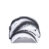 ブラックブロンド(BLACKBLOND) BBD Ripped Sprayed Custom Covered Logo Cap (White)