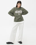 NCOVER(エンカバー)PIGMENT CRACK LOGO SWEATSHIRT-KHAKI