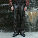 ASSEMBLE STATION (アセンブルステーション)  LEATHER FLANK PANTS