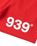 ARCHIVE BOLD (アーカイブボールド) 939 LOGO SWEAT SHORTS (DEEP RED)