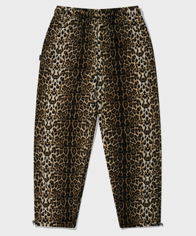 セイントペイン(SAINTPAIN)  SP LEOPARD FLEECE TRAINING PANTS-BEIGE