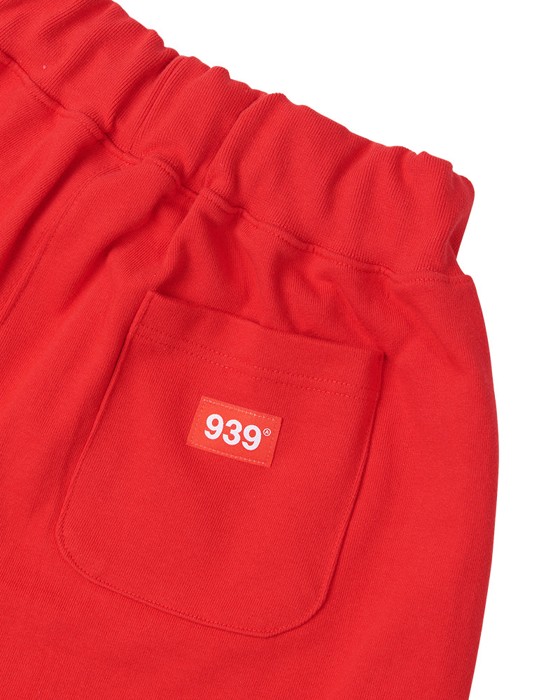 ARCHIVE BOLD (アーカイブボールド) 939 LOGO SWEAT SHORTS (DEEP RED)