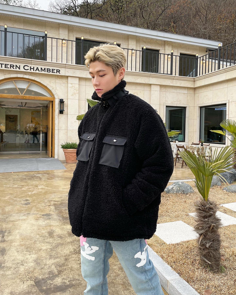 DAYDAF (デイダフ) DAYDAF COBRA BUCKLE FLEECE JACKET - BLACK