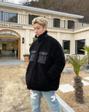 DAYDAF (デイダフ) DAYDAF COBRA BUCKLE FLEECE JACKET - BLACK