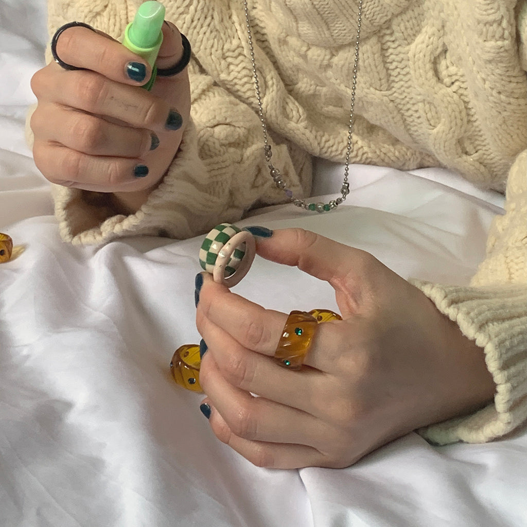 Nff(エヌエフエフ) 	 antique gemstone 2way necklace