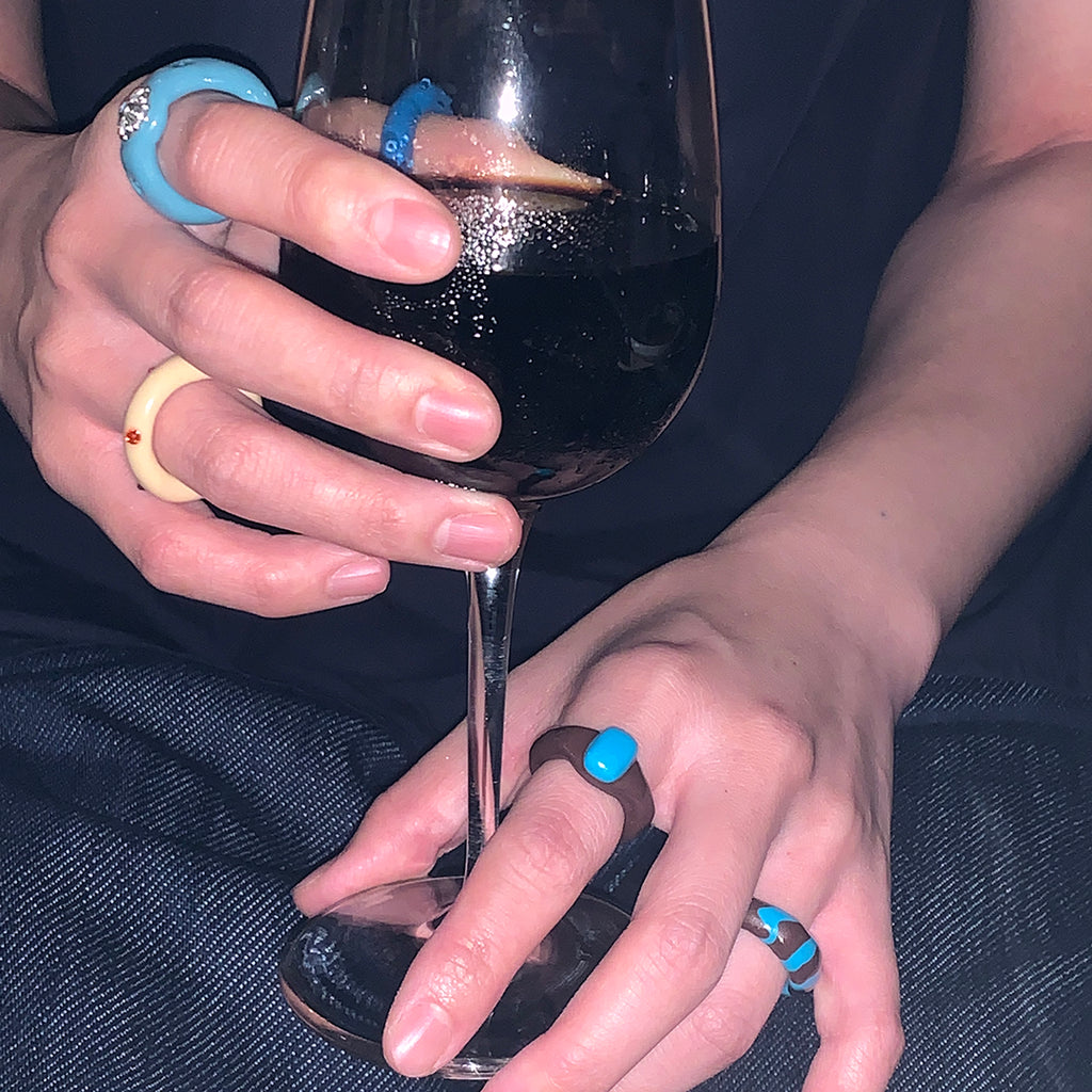 Nff(エヌエフエフ) 	 both sides blue spot