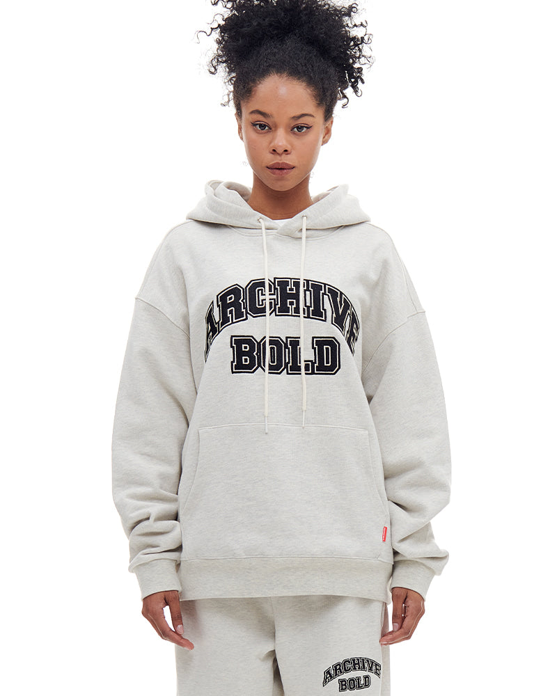 ARCHIVE BOLD (アーカイブボールド) ARCH LOGO HOOD (OATMEAL)