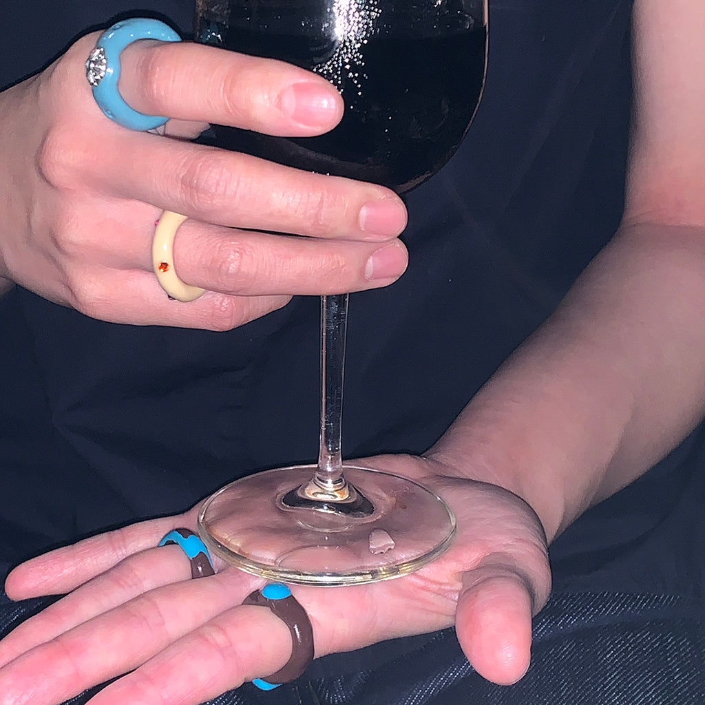 Nff(エヌエフエフ) 	 both sides blue spot