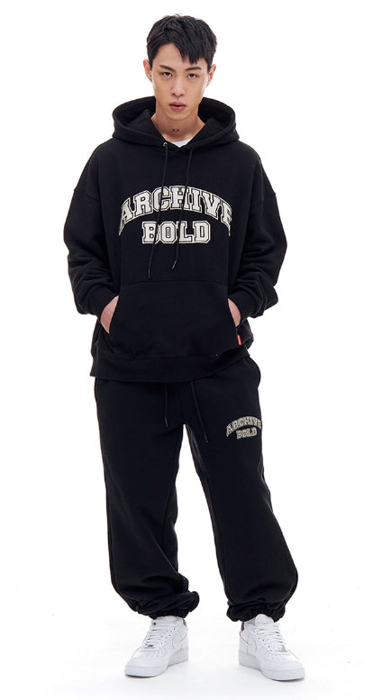 ARCHIVE BOLD (アーカイブボールド) ARCH LOGO HOOD (BLACK)