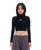 ARCHIVE BOLD (アーカイブボールド) 939 LOGO CROP HALF NECK (BLACK)