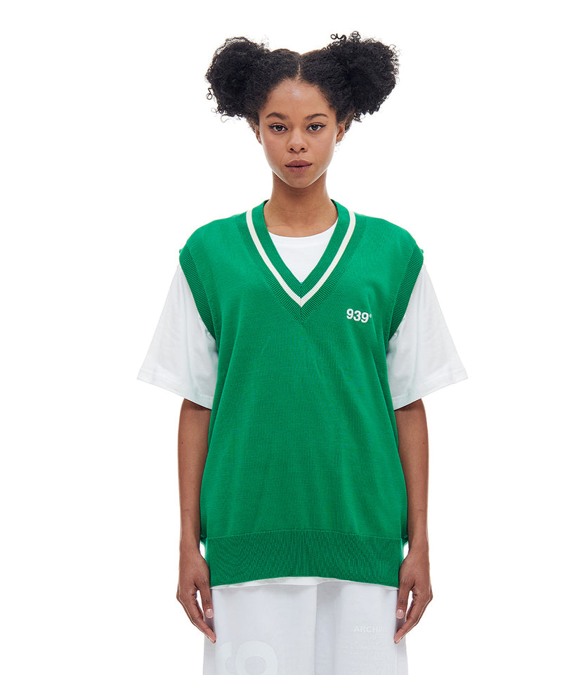 ARCHIVE BOLD (アーカイブボールド) LIGHT KNIT VEST (GREEN)