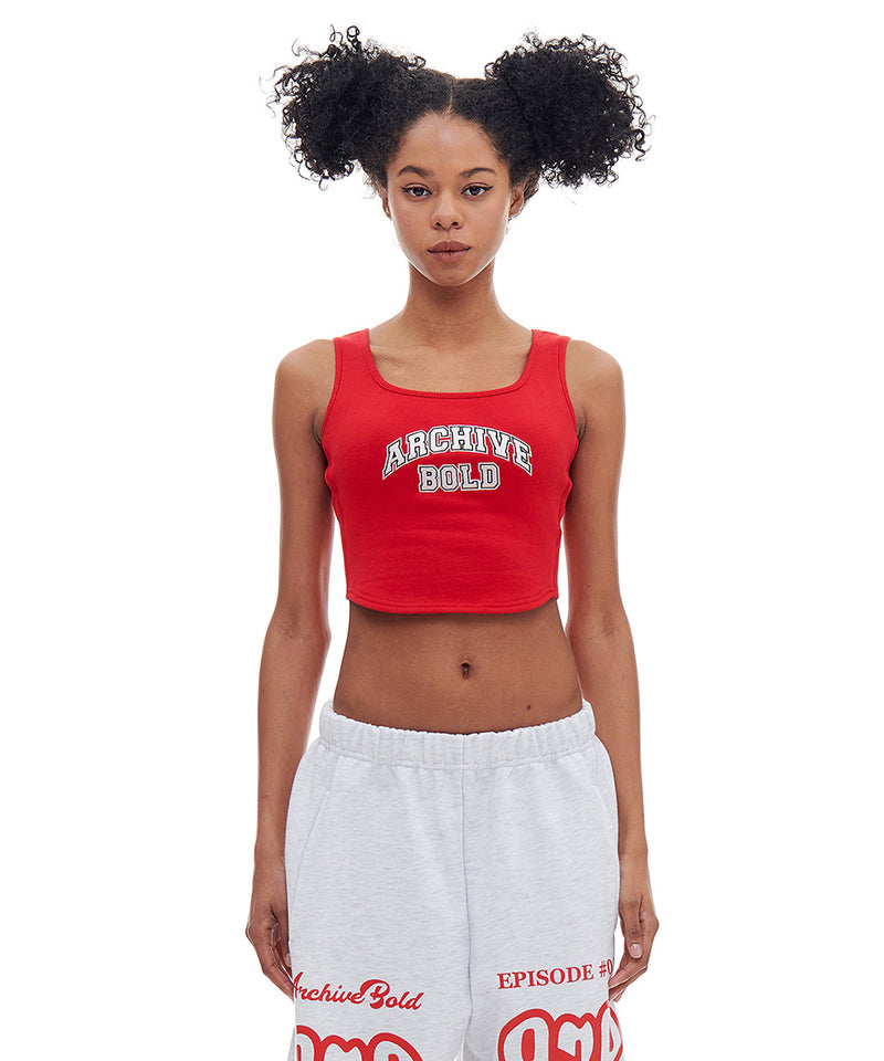 ARCHIVE BOLD (アーカイブボールド) ARCH LOGO SWEAT TANK (RED)
