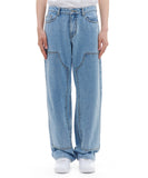 ARCHIVE BOLD (アーカイブボールド) DOUBLE KNEE DENIM PANTS (LIGHT BLUE)