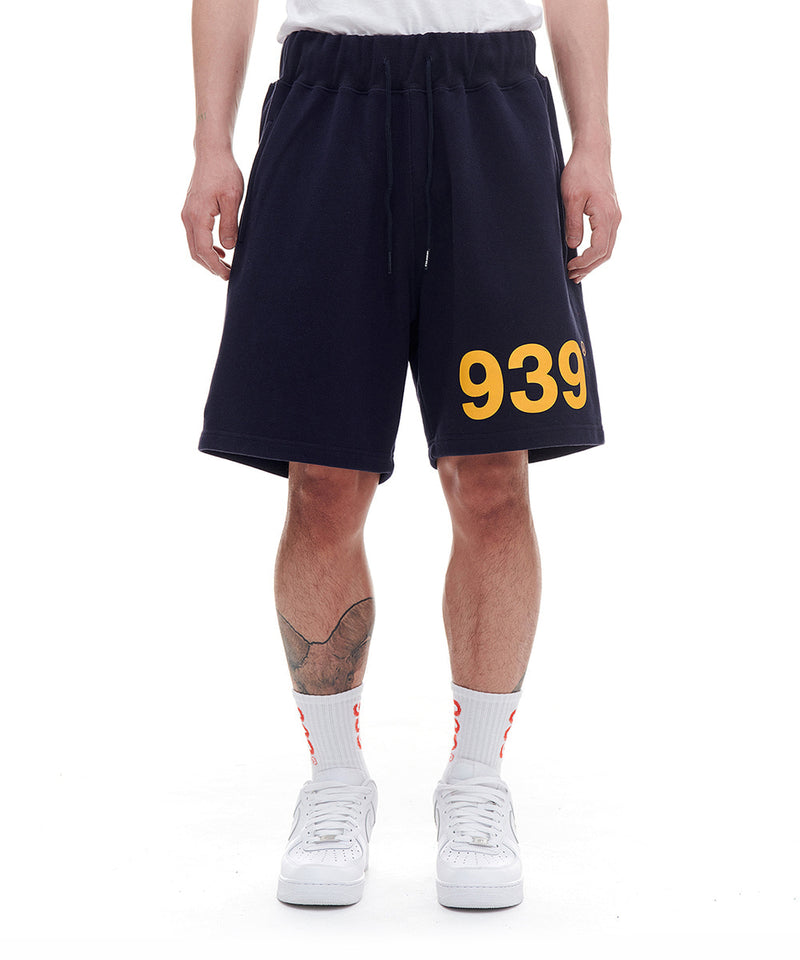 ARCHIVE BOLD (アーカイブボールド) 939 LOGO SWEAT SHORTS (NAVY)