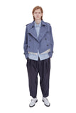 レイブレス(LABELESS) LIGHT BLUE PUREZA TRENCH JACKET