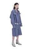 レイブレス(LABELESS) LIGHT BLUE PUREZA TRENCH JACKET