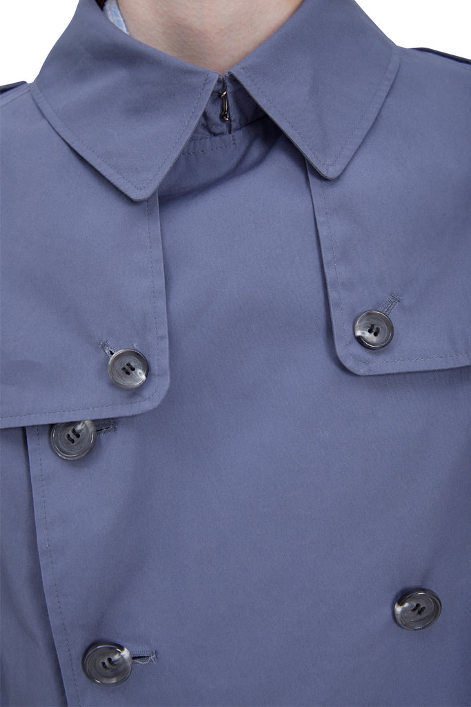 レイブレス(LABELESS) LIGHT BLUE PUREZA TRENCH JACKET