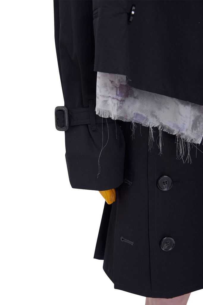 レイブレス(LABELESS)  BLACK PUREZA TRENCH JACKET