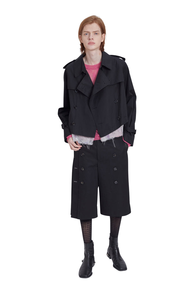 レイブレス(LABELESS)  BLACK PUREZA TRENCH JACKET