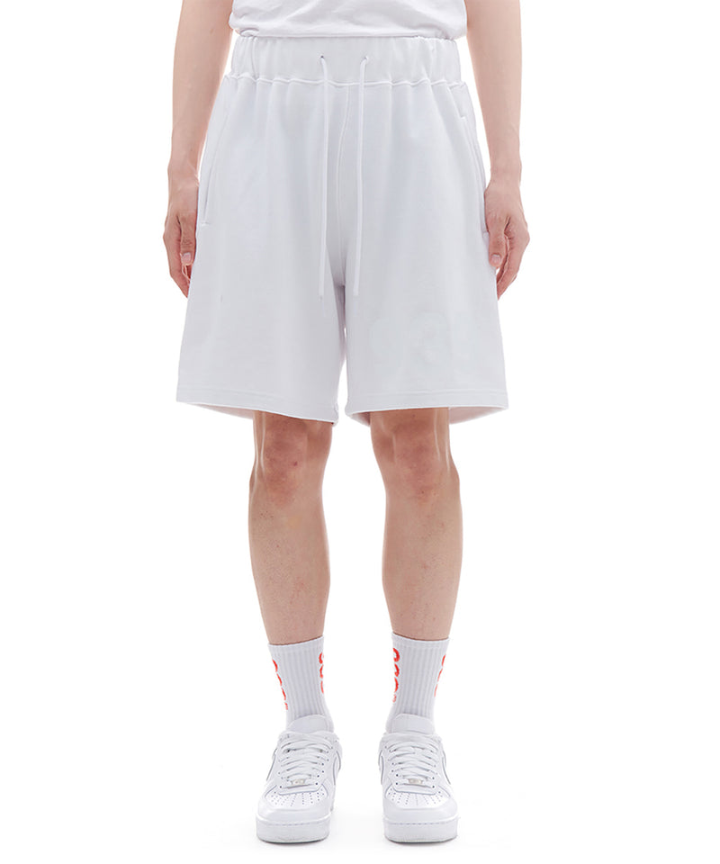 ARCHIVE BOLD (アーカイブボールド) 939 LOGO SWEAT SHORTS (WHITE)