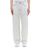 ARCHIVE BOLD (アーカイブボールド) DOUBLE KNEE DENIM PANTS (IVORY)