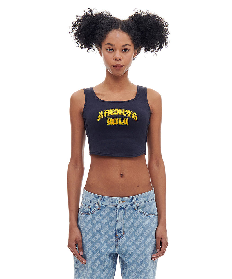 ARCHIVE BOLD (アーカイブボールド) ARCH LOGO SWEAT TANK (NAVY)