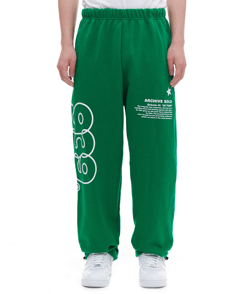 ARCHIVE BOLD (アーカイブボールド) 939 TYPE B SWEAT PANTS (GREEN)