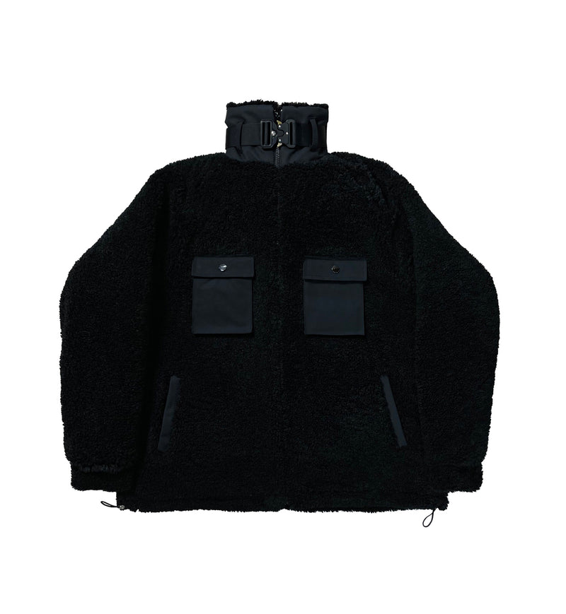 DAYDAF (デイダフ) DAYDAF COBRA BUCKLE FLEECE JACKET - BLACK