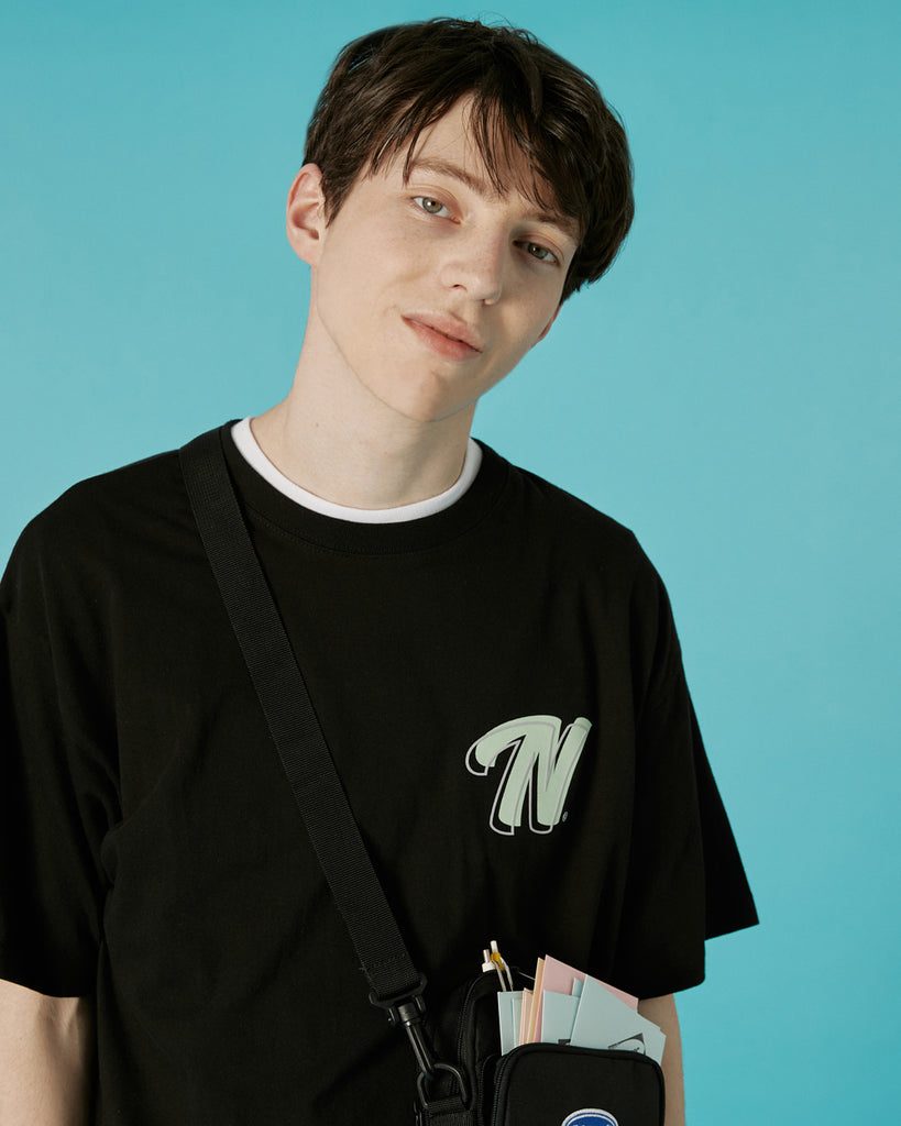 NCOVER(エンカバー)DOUBLE N TSHIRT-BLACK