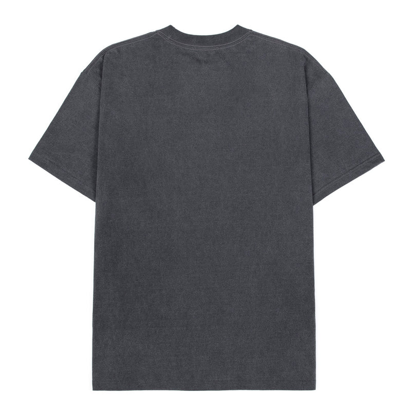 ブラックブロンド(BLACKBLOND) BBD Border Graffiti Logo Pigment T-Shirt (Charcoal)
