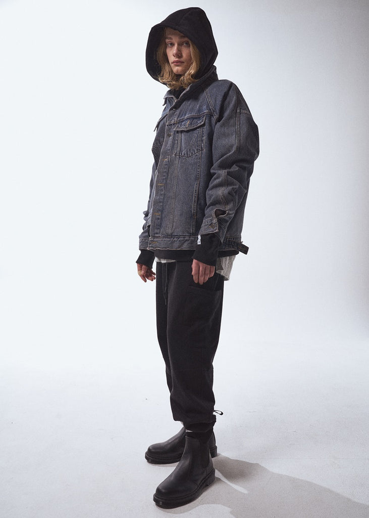 オベルー(OVERR) 20SS LABEL WASHED DENIM JACKET