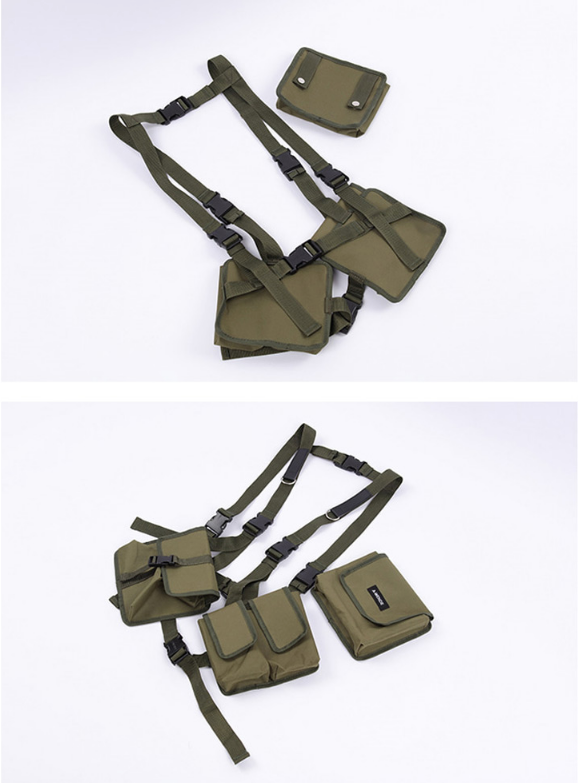 オウェンド(A-WENDE) Pocket Belt Bag (Khaki)